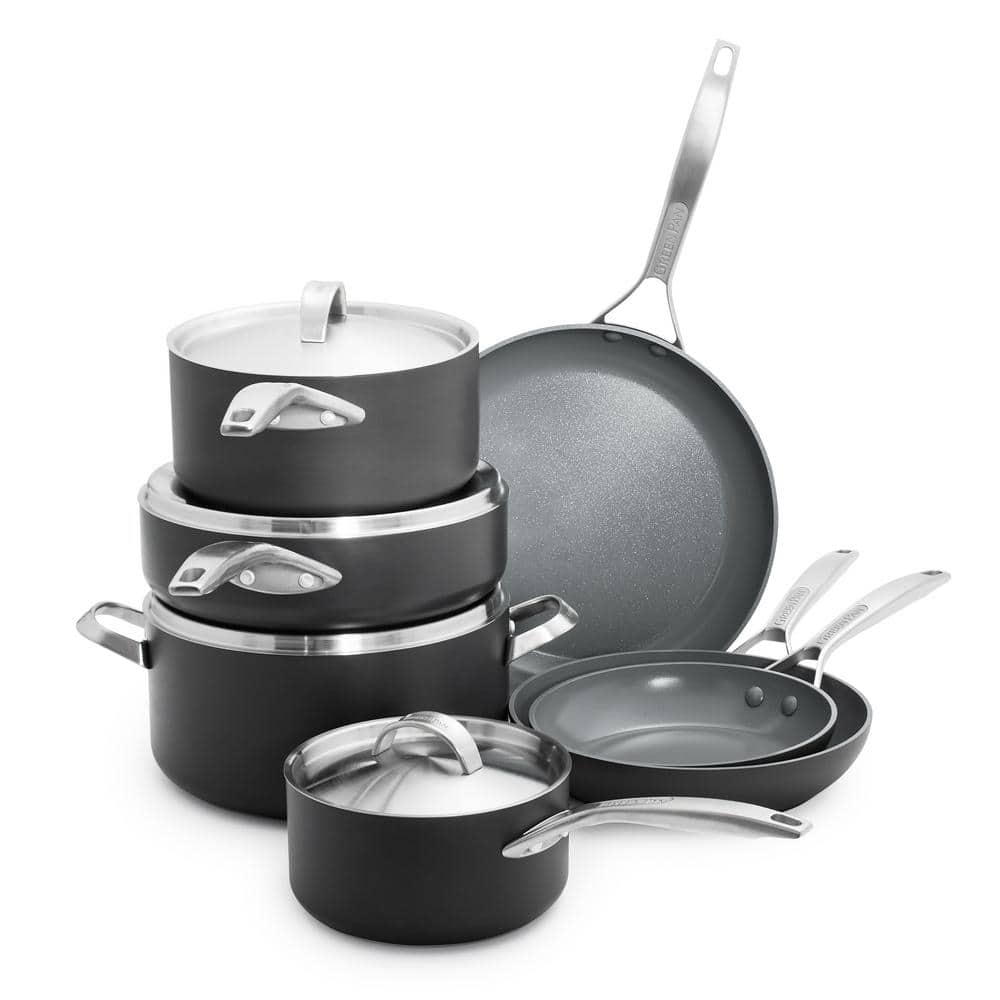 GreenLife Essentials 7-Piece Aluminum Cookware Set CC007864-001 - The Home  Depot