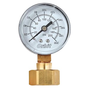 EASTMAN 3/4 in. IPS Gas Pressure Test Gauge 0-30 psi 45167 - The Home Depot