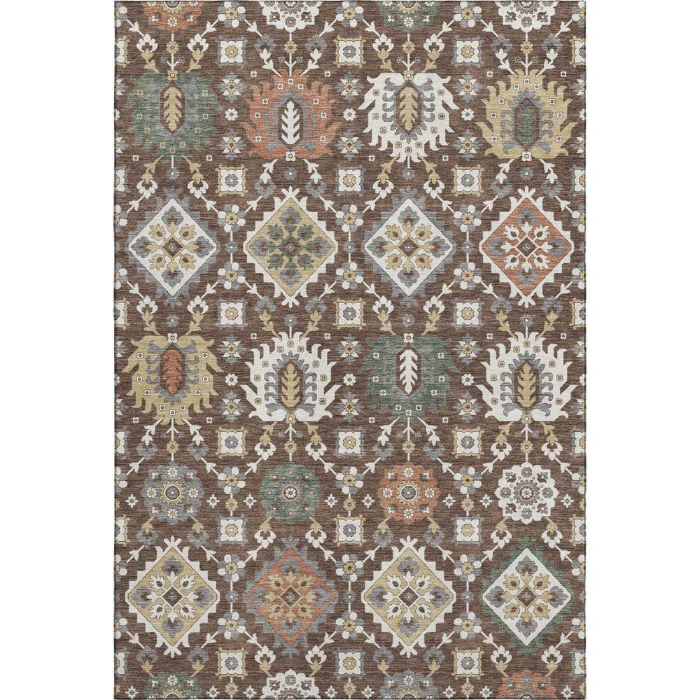 Mayfield Premium Machine Washable Abstract AMF2200 Chocolate 8 ft. x 10 ft. Area Rug price history on PriceWatchPro