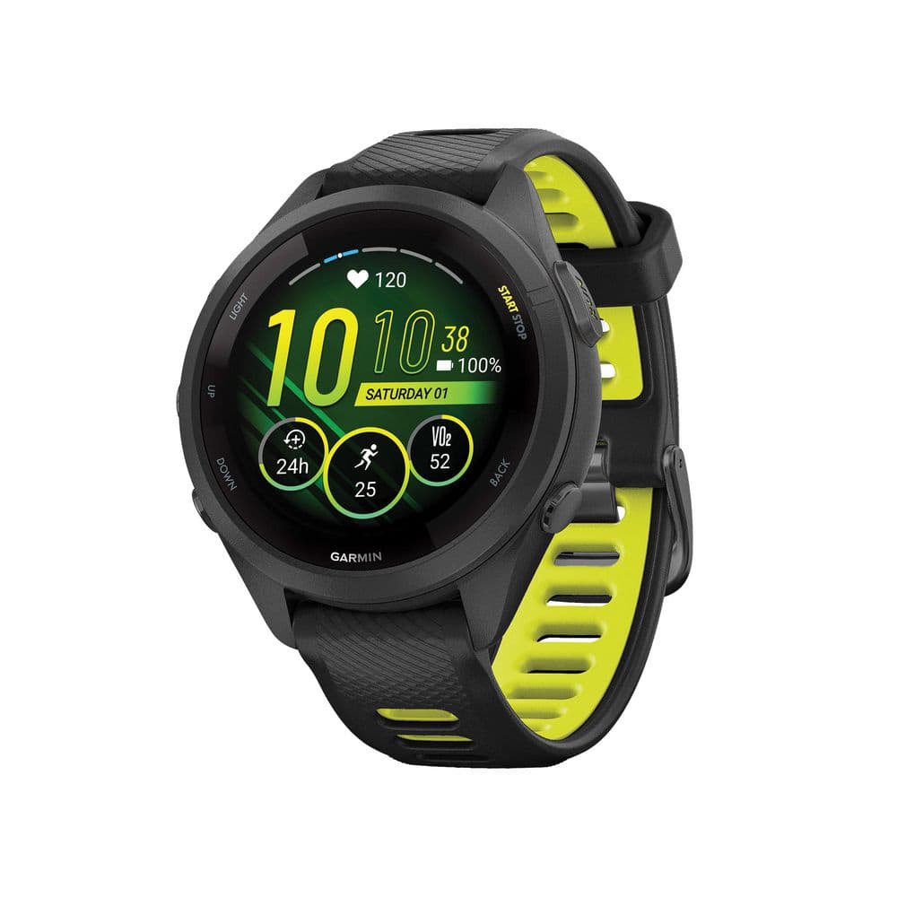Garmin Forerunner 265S Running Smartwatch with Black Bezel 1.64 x