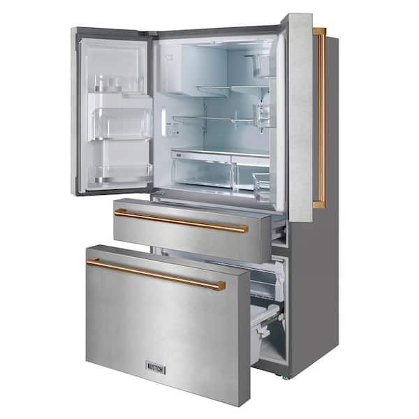 KOSTCH 36 in. 21.6 cu. ft. Counter Depth French Door Refrigerator