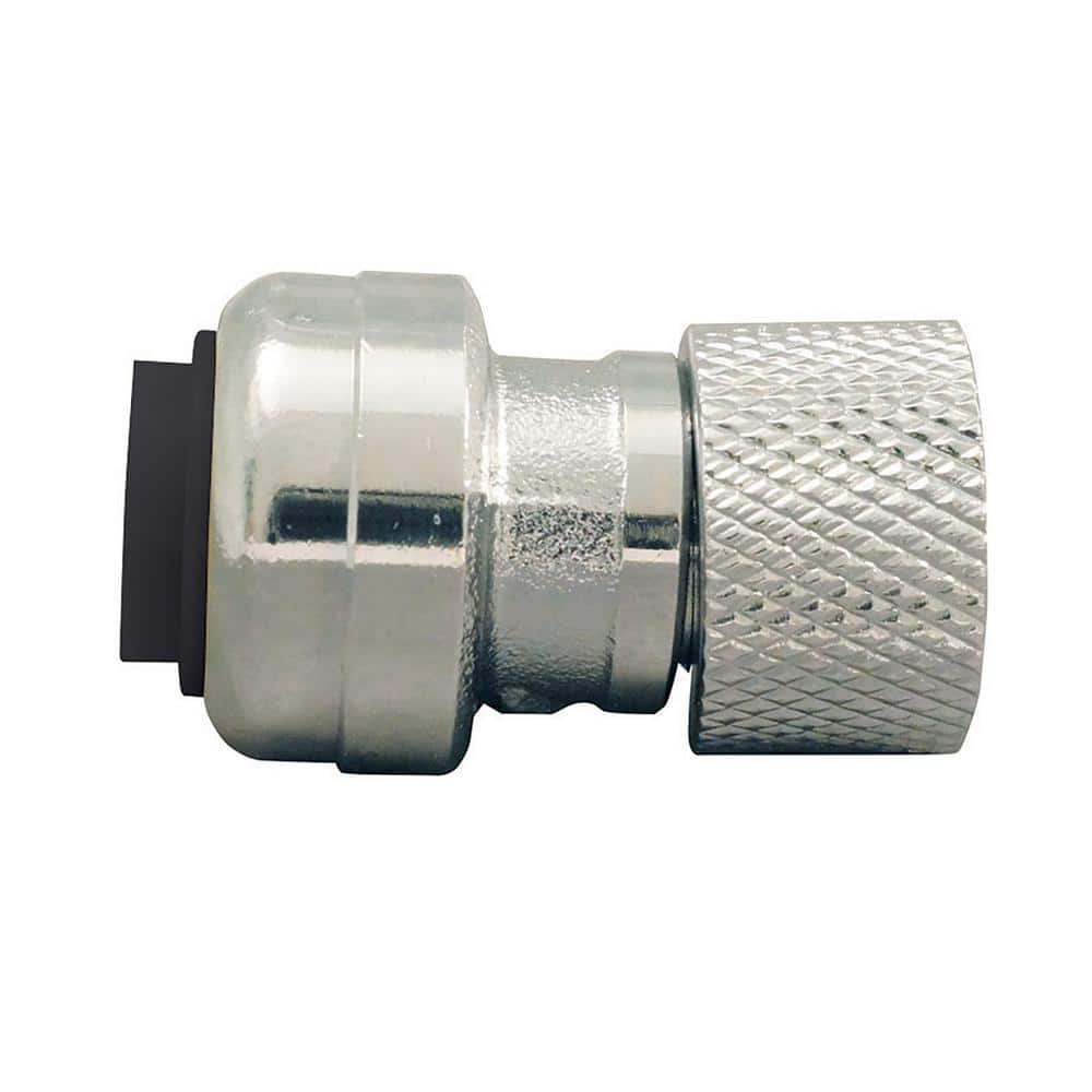 1/4 in. (3/8 in. ) Chrome Plated Brass Push-To-Connect x 3/8 in. Compression Stop Valve Connector price history on PriceWatchPro