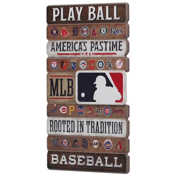 MLB Logo Metal Wall Art