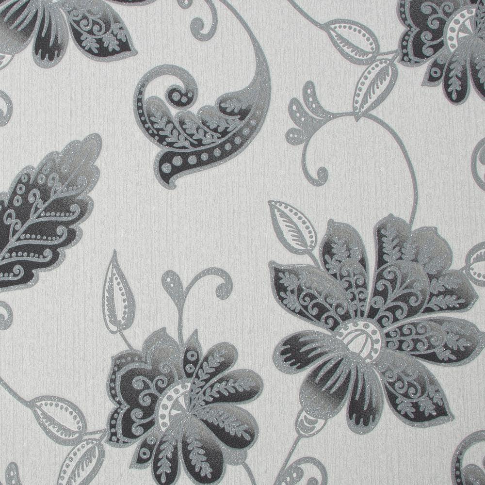 Juliet Onyx Vinyl Peelable Roll (Covers 56 sq. ft.)
