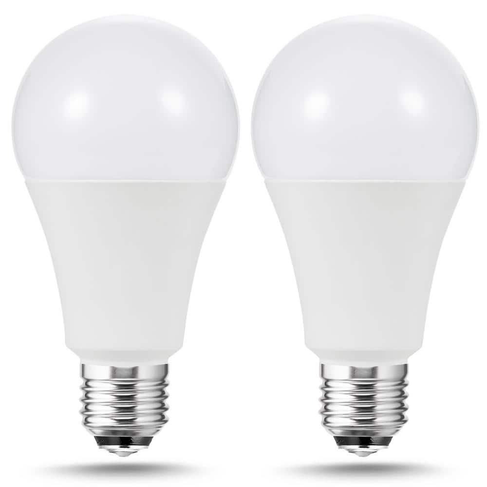 YANSUN 50-Watt/100-Watt/150-Watt Equivalent A21 3-Way LED Light Bulb in Daylight 5000K (2-Pack) -  XP03503E26D-2N2