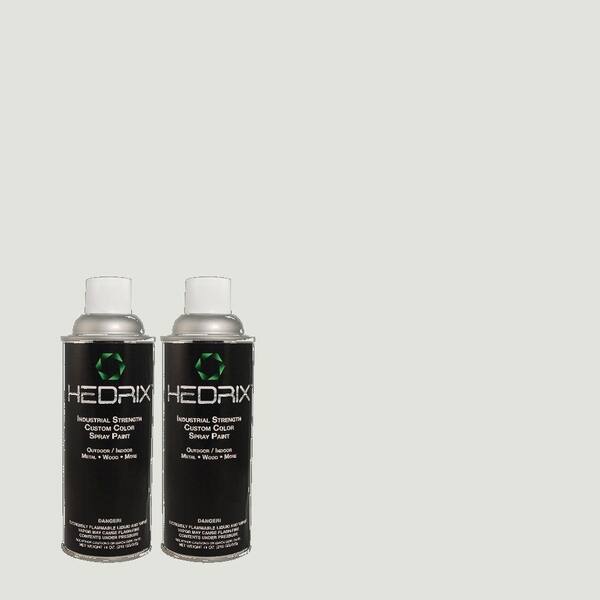 Hedrix 11 oz. Match of 3B50-1 Dawn Mists Flat Custom Spray Paint (2-Pack)