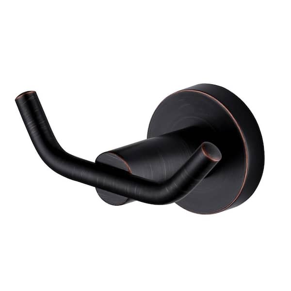 AVITAS J-Hook Double Robe/Towel Hook in Oil Rubbed Bronze