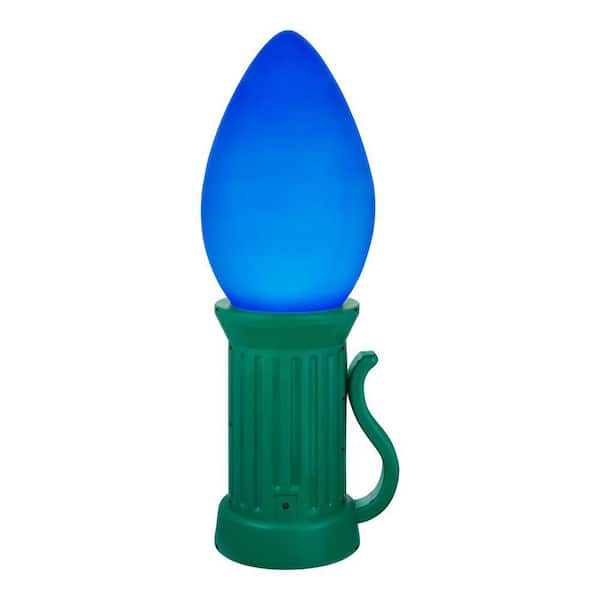 3 ft Battery Operated LED Blue Jumbo Bulb