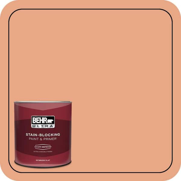 BEHR ULTRA 1 qt. #240D-4 Ceramic Glaze Extra Durable Flat Interior Paint & Primer