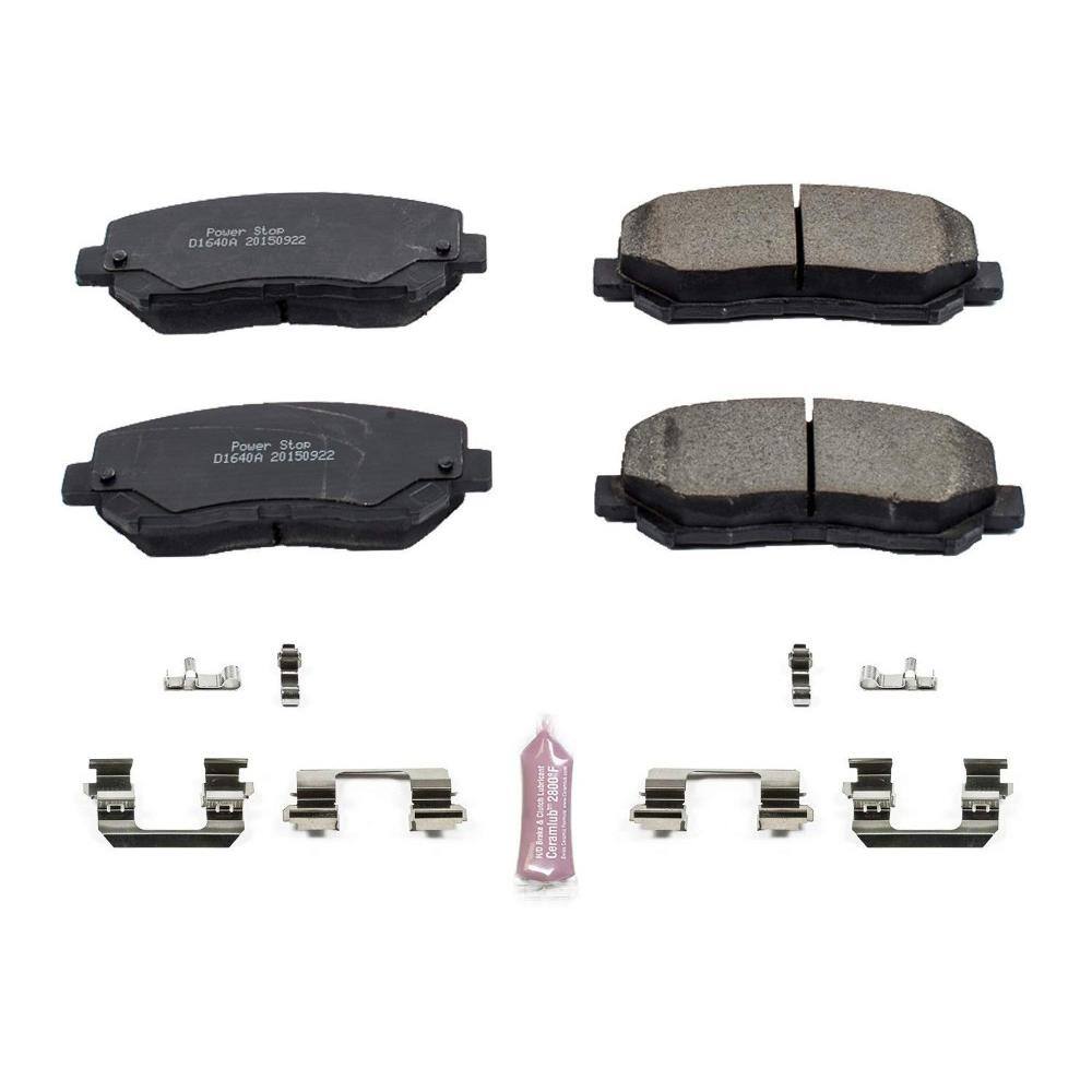 Power Stop Front Z17 Evolution Ceramic Brake Pads with Hardware 17-1640A Fits select: 2014-2022 JEEP CHEROKEE  2015-2017 CHRYSLER 200