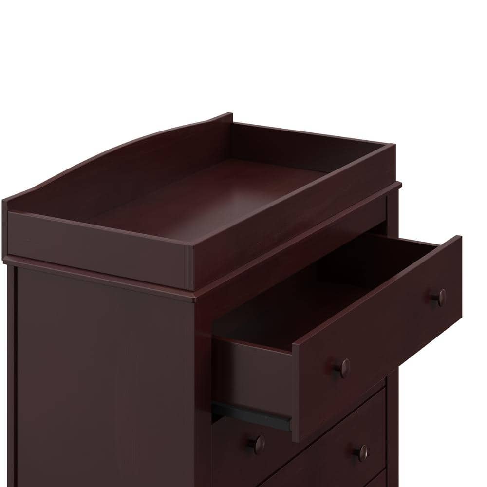 Espresso 3-Drawer Chest with Removable Changing Topper