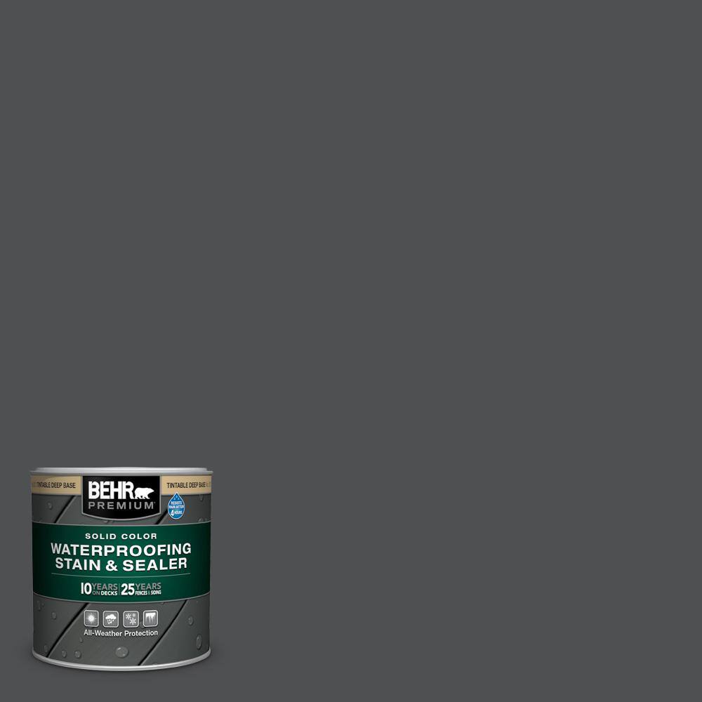 8 oz. #PPU26-01 Satin Black Solid Color Waterproofing Exterior Wood Stain and Sealer Sample price history on PriceWatchPro