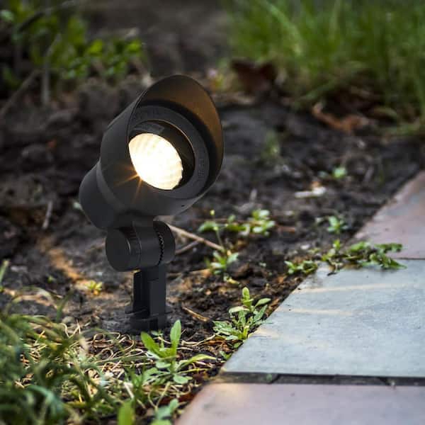 Low Voltage 20-Watt (Bi-Pin) Black Outdoor Landscape Flood Light