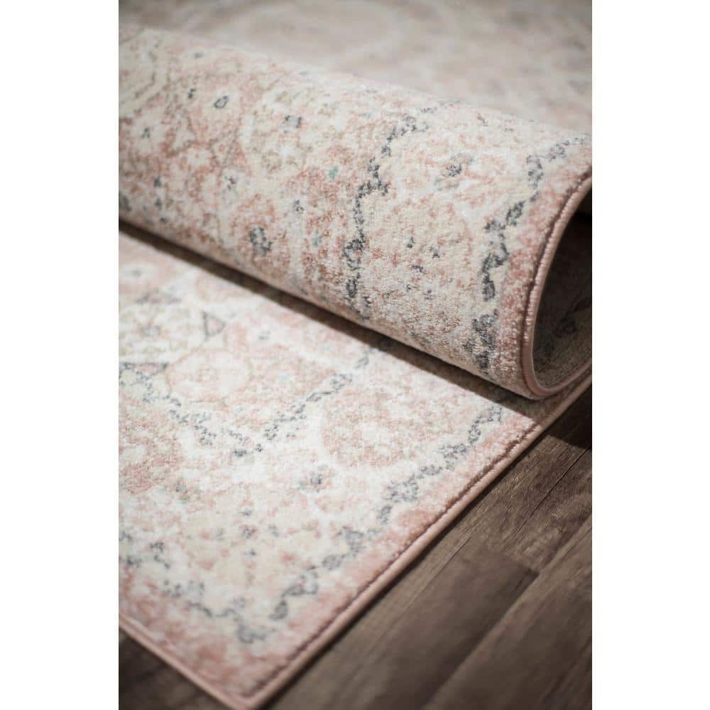 Harper 5' x 7' Pink Lemonade Vintage Synthetic Area Rug