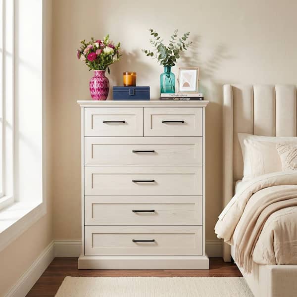 beige dresser 6 drawer Easton Six Drawer Dresser