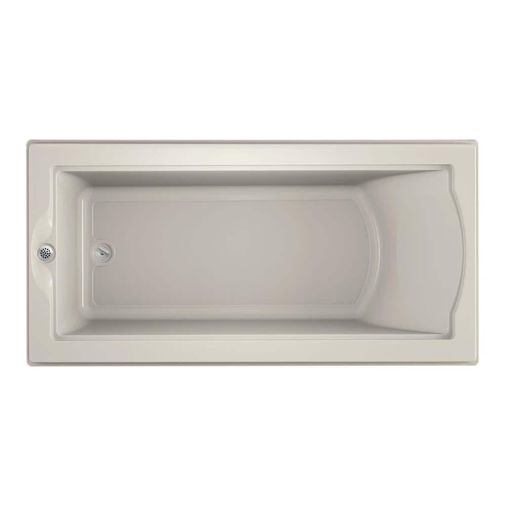 JACUZZI Fuzion 70.7 in. x 35.4 in. Rectangular Soaking Bathtub with ...