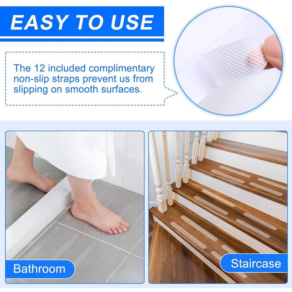 16 Inch Stainless Steel Anti-Slip Bathroom Grab Bars, 2-Pack