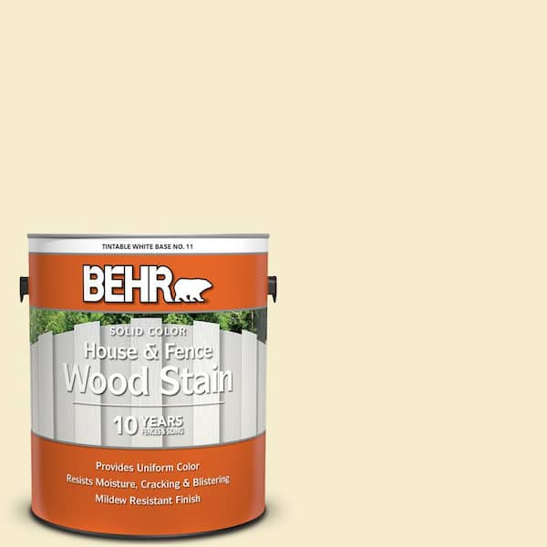BEHR 1 gal. #ECC-11-1 Daybreak Sun Solid Color House and Fence Exterior Wood Stain