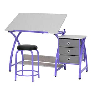 small purple desk