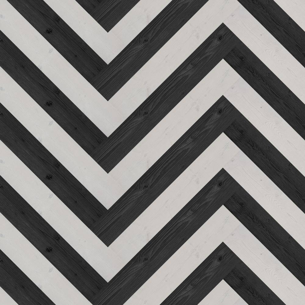 Ebony Rustic Pine Wood Plank Self-Adhesive Set of 10