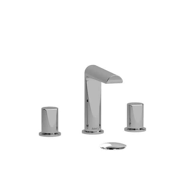 Parabola 8 in. Widespread 2-Handle Bathroom Faucet in Chrome