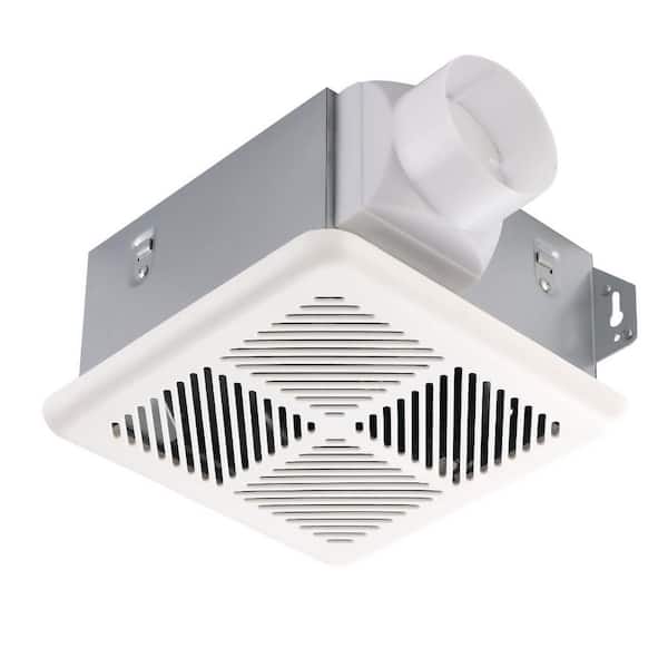 70 CFM Ceiling Quiet White Bathroom Exhaust Fan, 2.0 Sone, No Attic Access Needed, Easy to Install for Bathrooms