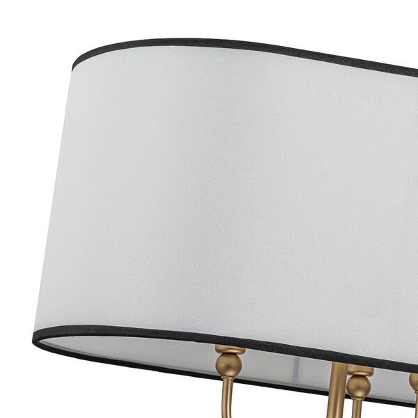 Y'INSP 8 Light Gold Metal Linear Chandelier Adjustable