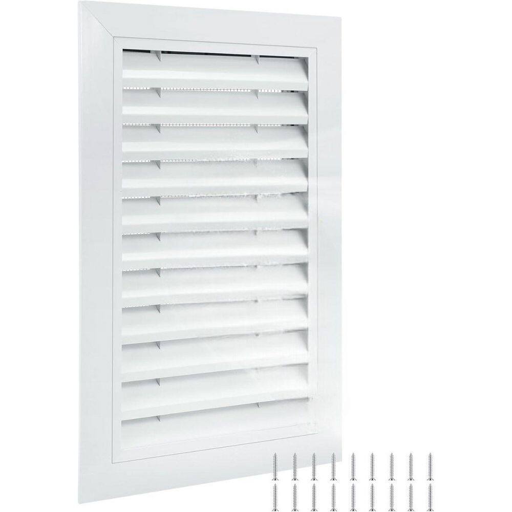 12 x 18 White Aluminum Alloy Gable Vent with Screen Easy Install for Shed Attic Exterior Wall Ventilation price history on PriceWatchPro