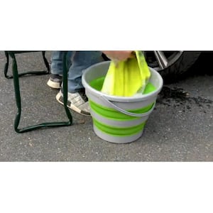 Collapsible Buckets in Green (Set of 2)