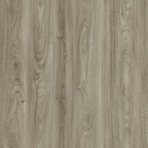Lucida Surfaces GlueCore Silver Grey 22 MIL x 7.3 in. W x 48 in. L Glue Down Waterproof Luxury Vinyl Plank Flooring (39 sqft/case)