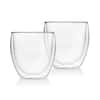Godinger Double Wall 16 oz. Crystal Coffee Glass pair 18125 - The Home Depot