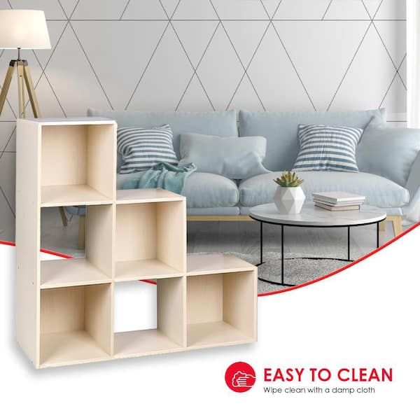 Home Basics Multi-Purpose Free-Standing 6 Cubed Organizing Storage