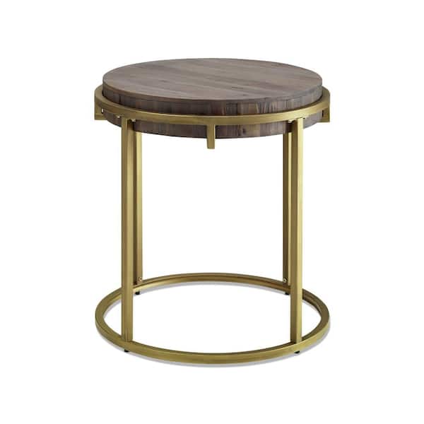 Steve Silver Samuel Gold Base Round End Table