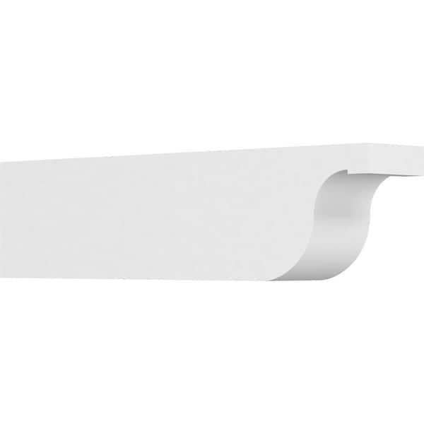 Ekena Millwork 4 in. x 6 in. x 24 in. Standard Del Monte Architectural Grade PVC Rafter Tail Brace