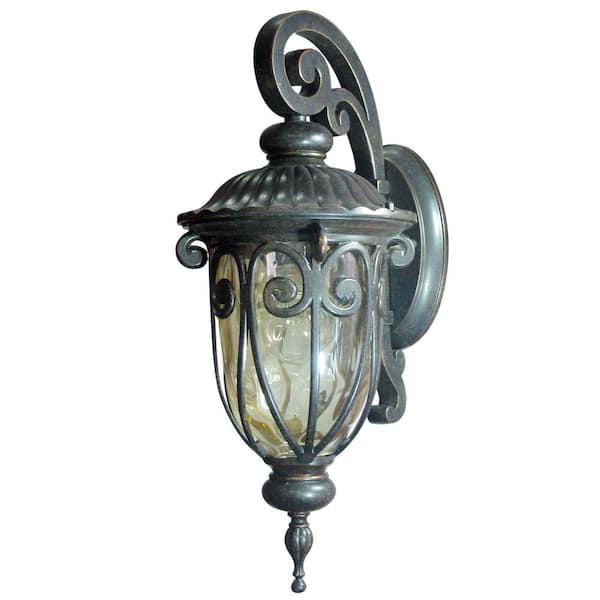 Unbranded Hailee 1-Light Oil-Rubbed Bronze Outdoor Wall Lantern Sconce