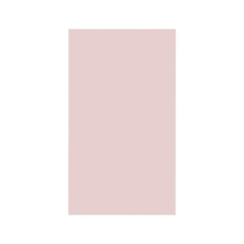Bespoke Bottom Panel in Rose Pink Glass for 4-Door Flex French Door Refrige