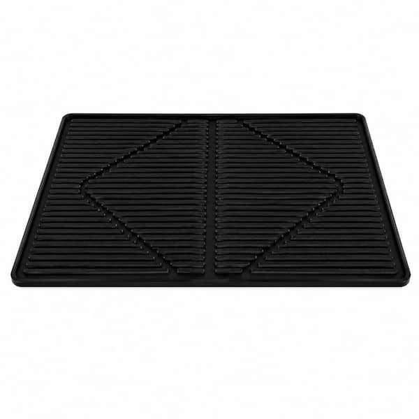 28 x 20 in. Thickened Black Silicone Stove Top Cover Protector with Heat Resistant Surface and Raised Ridges
