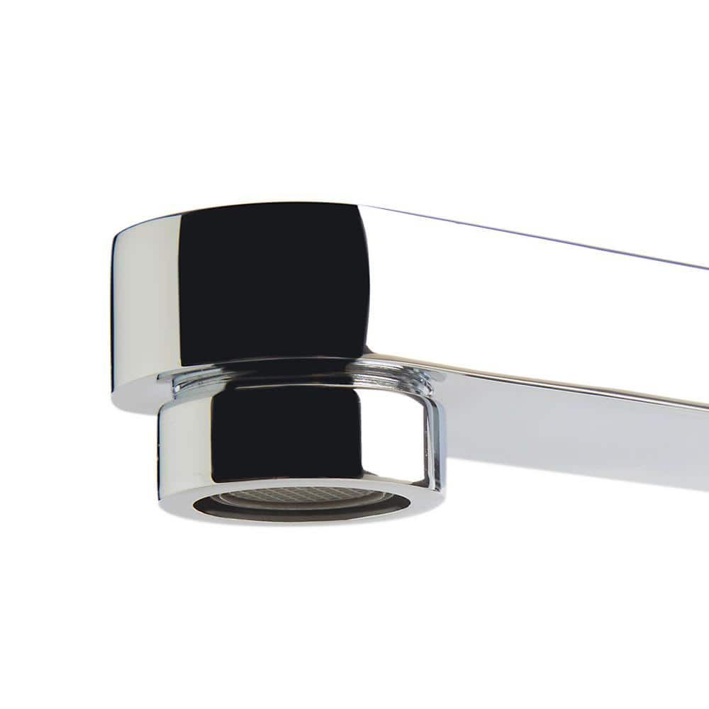 Polished Chrome Brass Deck Mounted Tub Filler with Handheld Shower
