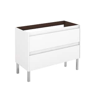Ambra 39.3 in. W x 17.6 in. D x 32.4 in. H Bath Vanity Cabinet Only in Glossy White