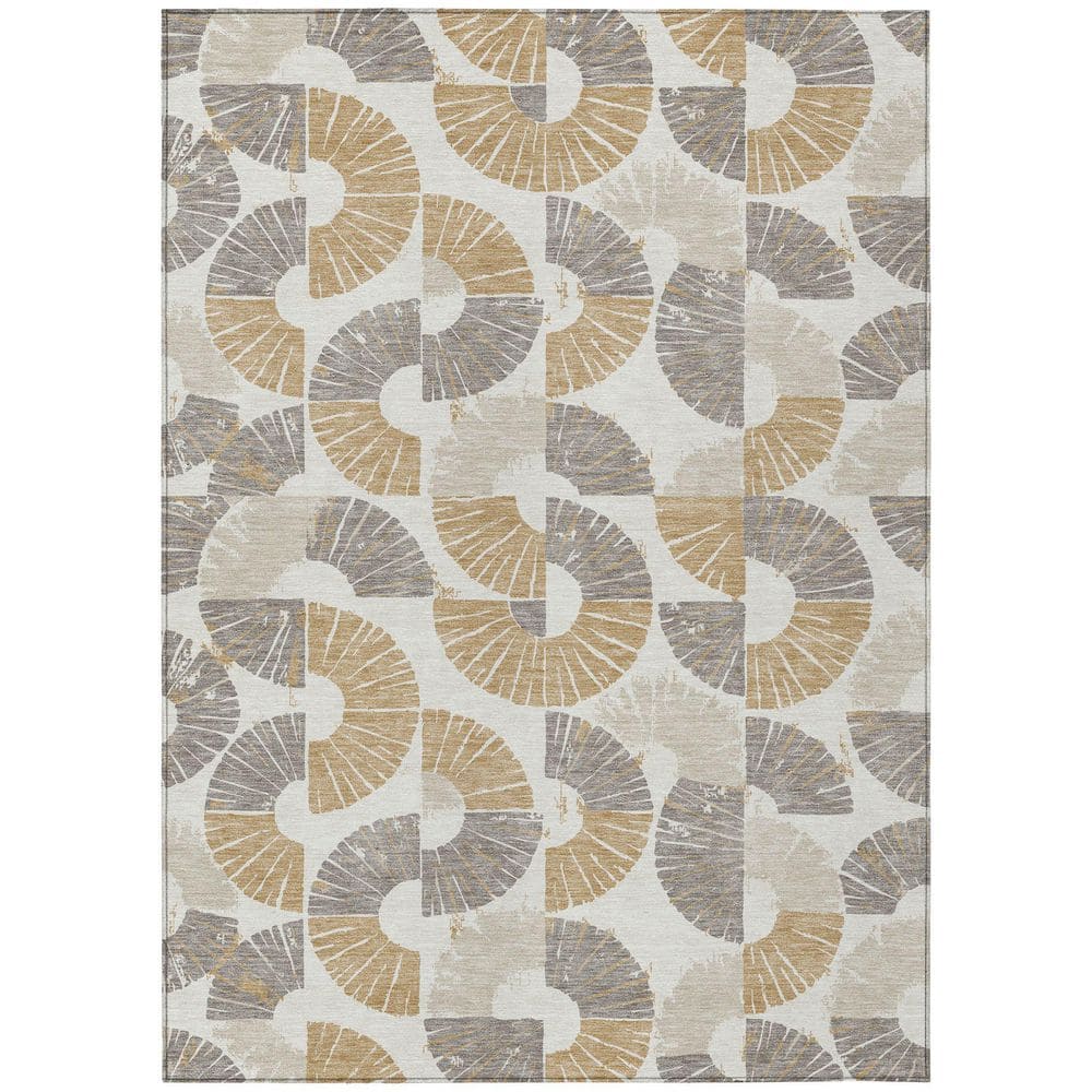 Chantille Machine Washable Indoor/Outdoor Abstract ACN2462 Ivory 8 ft. x 10 ft. Area Rug price history on PriceWatchPro