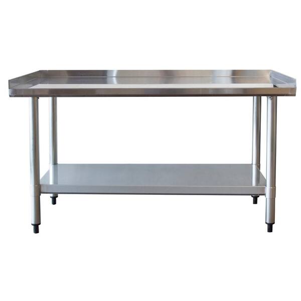 Sportsman Stainless Steel 48 inch Catering Prep Table With Low Worktop