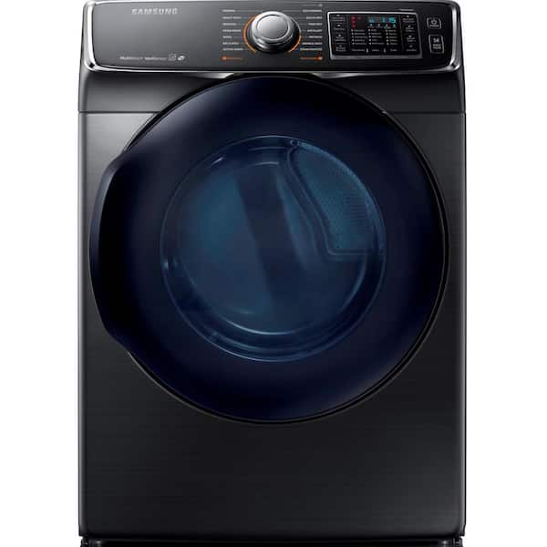 Samsung 7.5 cu. ft. Gas Dryer with Steam in Black Stainless, ENERGY STAR