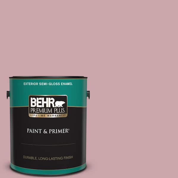 BEHR PREMIUM PLUS 1 gal. Home Decorators Collection #HDC-CT-08A Hydrangea Bouquet Semi-Gloss Enamel Exterior Paint & Primer