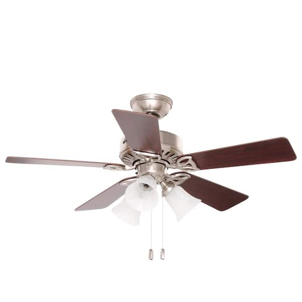 Hunter Beacon Hill 42 in. Indoor Brushed Nickel Ceiling Fan with Light