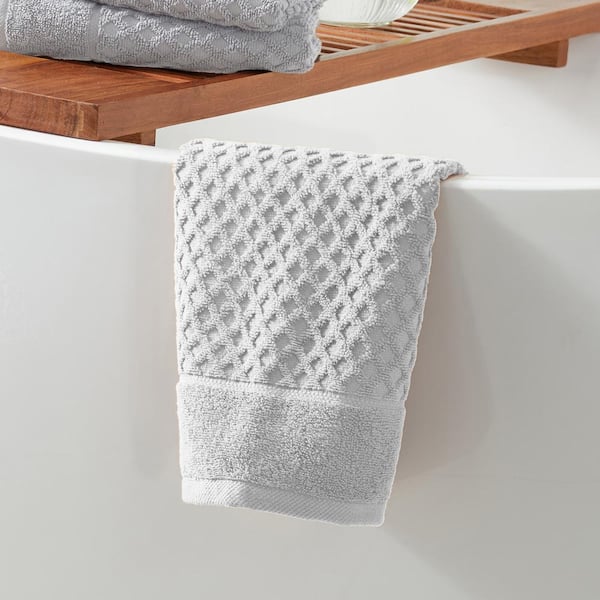 FRESHFOLDS Cotton Lattice Textured Single Hand Towel
