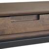 Simpli Home Banting 72 in. Hardwood Desk Walnut Brown