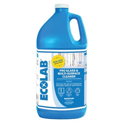 1 Gal. Ammonia-Free Pro Glass Cleaner and Multi-Surface Cleaner Spray Bottle for Windows and Mirrors