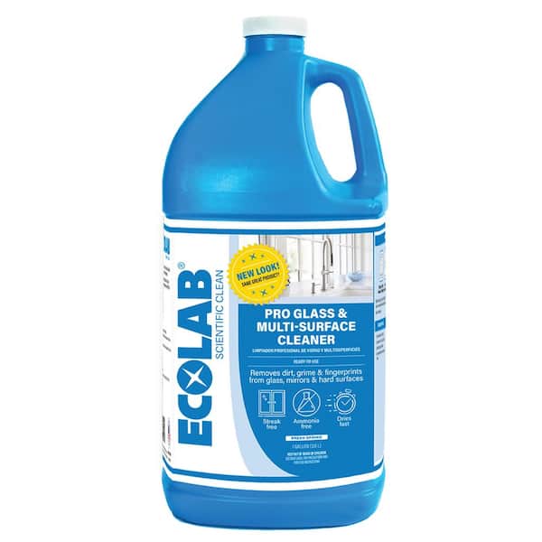 1 Gal. Ammonia-Free Pro Glass Cleaner and Multi-Surface Cleaner Spray Bottle for Windows and Mirrors