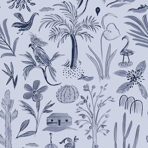 She She Maria en Patricia Removable Peel and Stick Matte Vinyl Wallpaper, (Covers 28 sq. ft.)