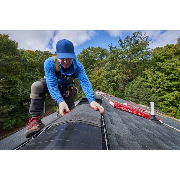 Timbertex Tuscan Sunset Double-Layer Hip and Ridge Cap Roofing Shingles (20 lin. ft. per Bundle) (30-pieces) Timbertex Tuscan Sunset Double-Layer Hip and Ridge Cap Roofing Shingles (20 lin. ft. per Bundle) (30-pieces)